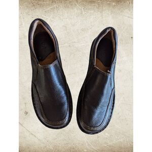 Bolo brown leather slip on women's loafers  Sz 6.5